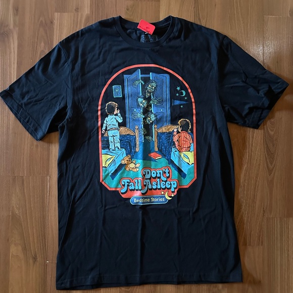 NWT Steve Rhodes Don’t Fall Asleep Bedtime Stories T-Shirt size medium 🆕 - Picture 2 of 7